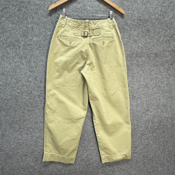 Madewell Relaxed Chino Pants Womens Size 0 100% Cotton Pale Lichen Color EUC - Picture 4 of 10
